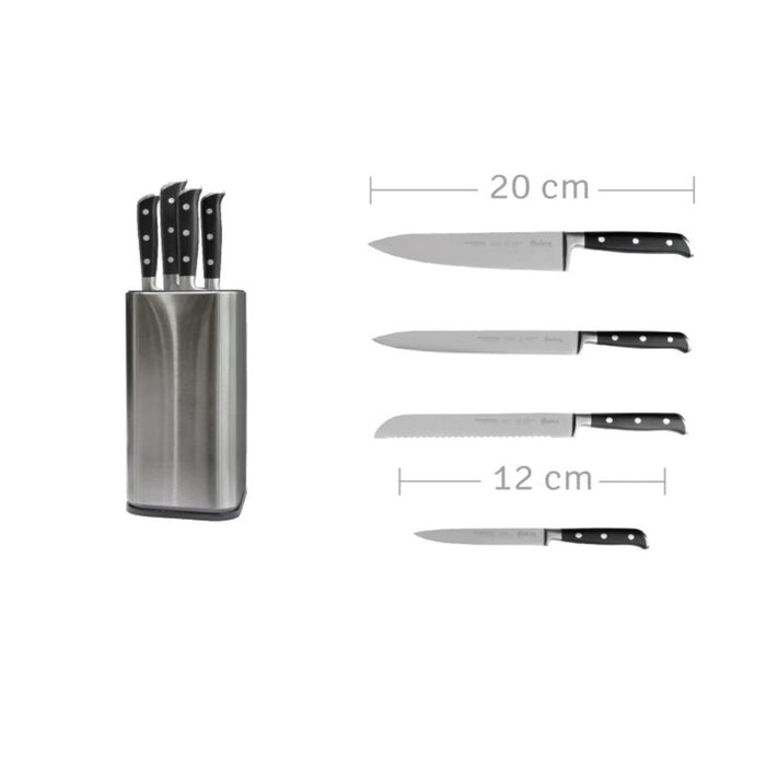 Set de 4 cuchillos línea professional acero inox