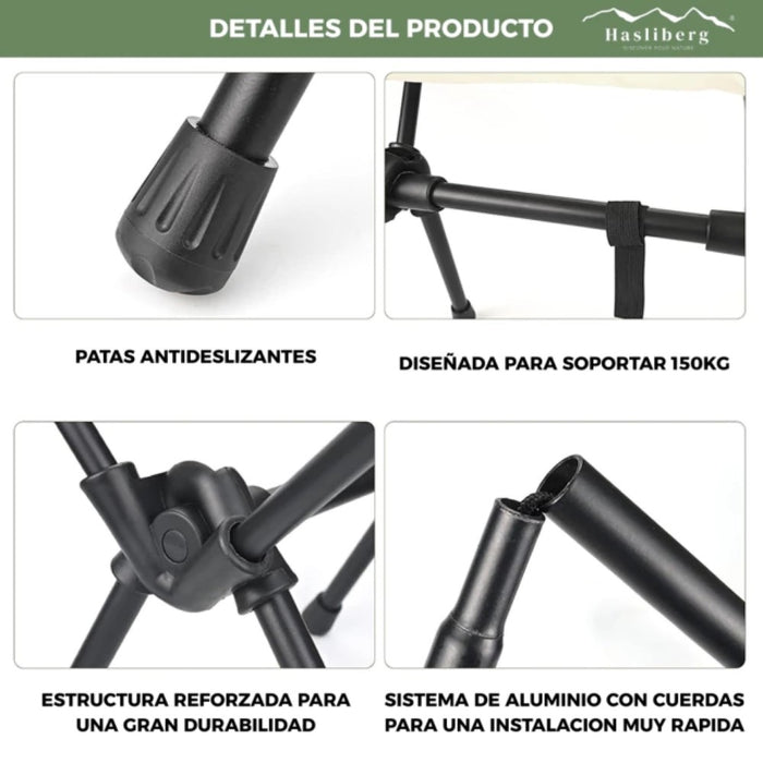 Silla para camping plegable
