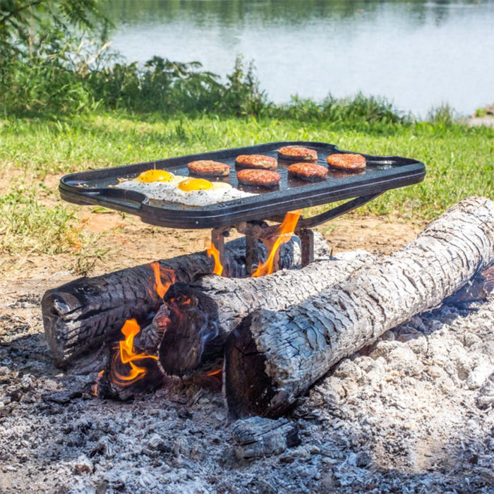 Soporte para planchas y sartenes para camping Lodge