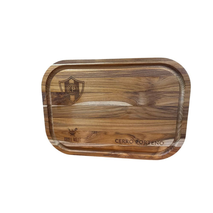 Tabla de madera clubes grande 40x28 cm