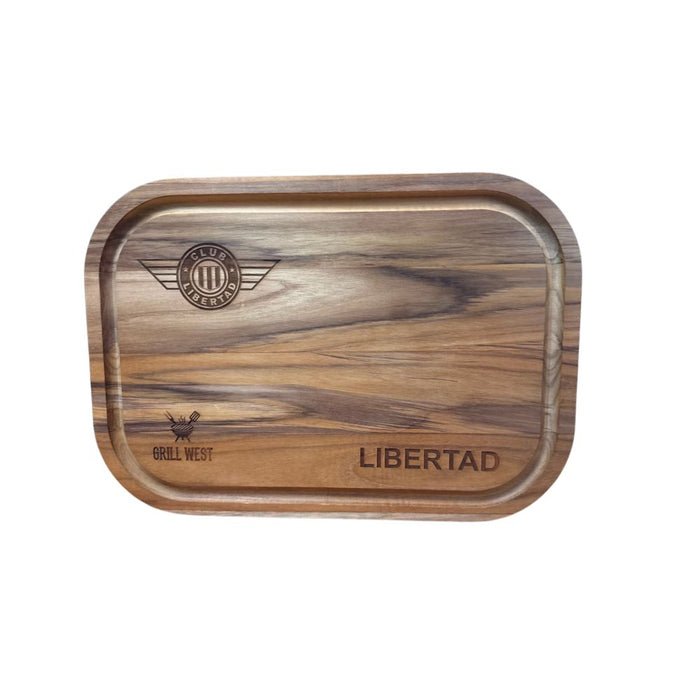 Tabla de madera clubes grande 40x28 cm