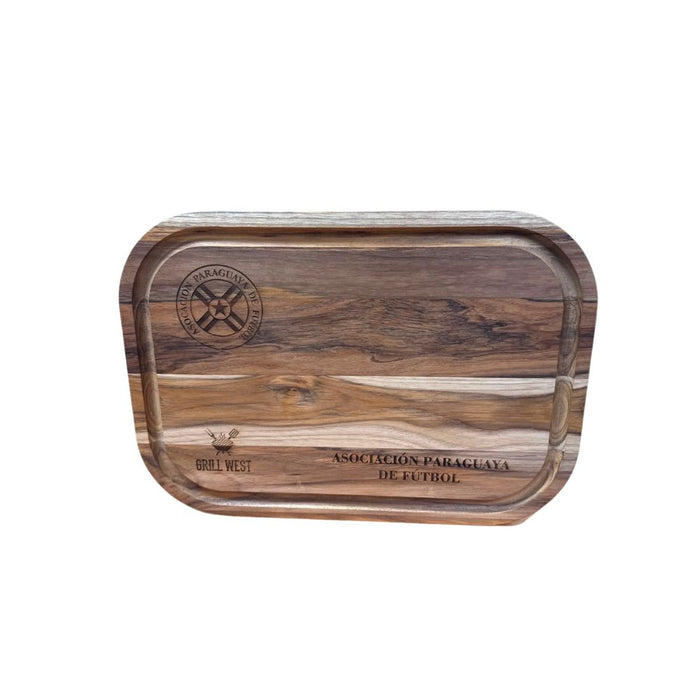 Tabla de madera clubes grande 40x28 cm
