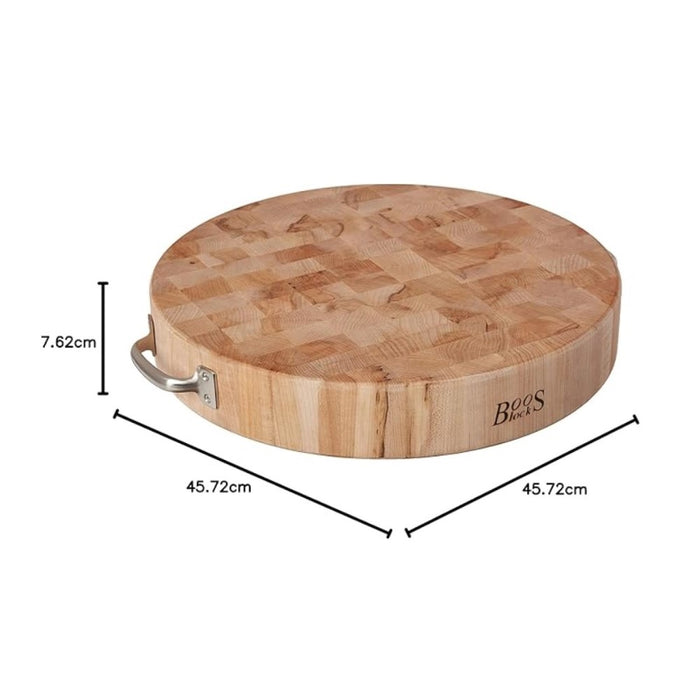 Tabla de madera arce redonda para cortar 46x7.5cm